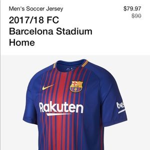 Men’s Nike Barcelona Soccer Jersey